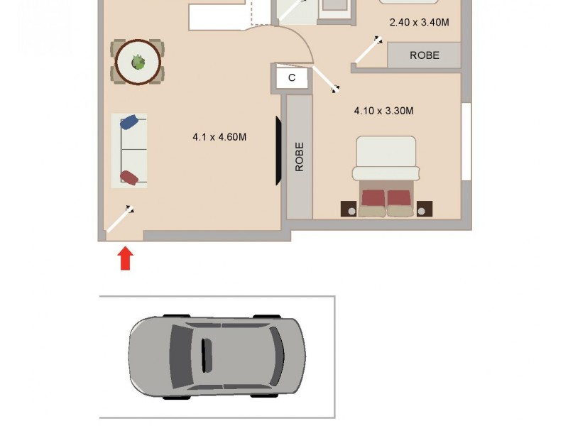 5/30 Brittain Crescent, Hillsdale NSW 2036 Floorplan