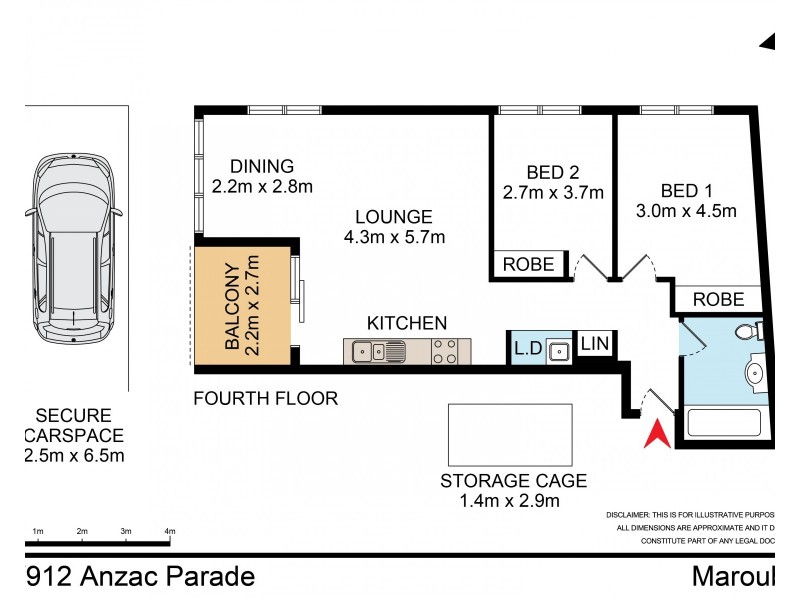 15/912 Anzac Parade, Maroubra NSW 2035 Floorplan