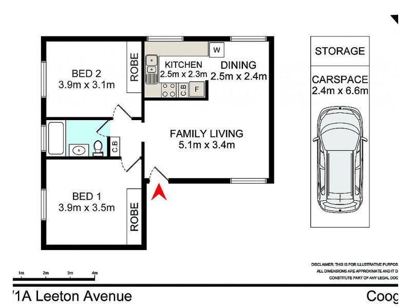 31/1a Leeton Avenue, Coogee NSW 2034 Floorplan
