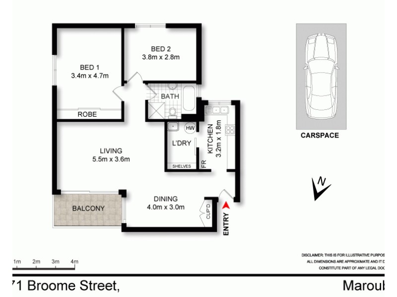 5/71 Broome Street, Maroubra NSW 2035 Floorplan