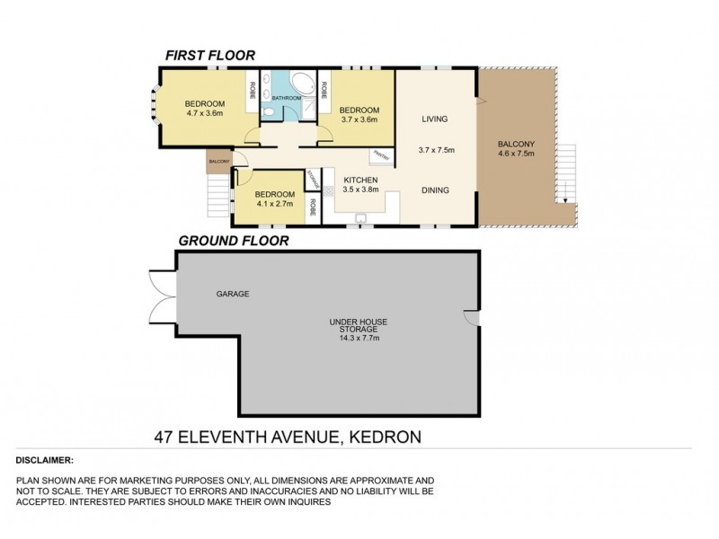 47 Eleventh Avenue, Kedron QLD 4031 Floorplan