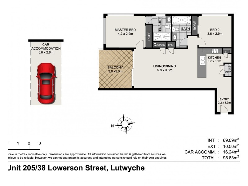205/38-42 Lowerson Street, Lutwyche QLD 4030 Floorplan