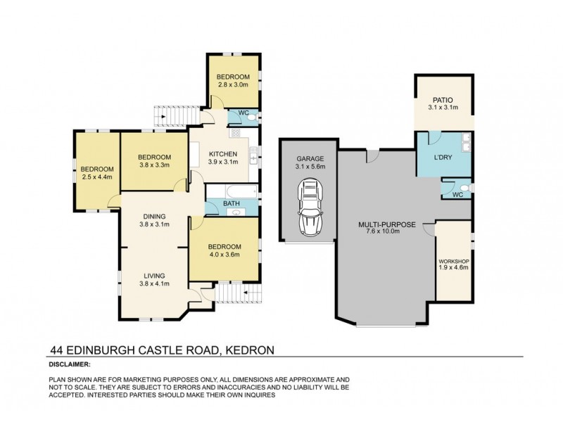 44 Edinburgh Castle Road, Kedron QLD 4031 Floorplan