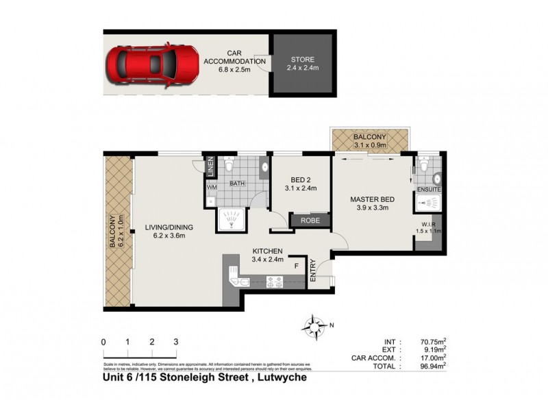 6/115 Stoneleigh Street, Lutwyche QLD 4030 Floorplan