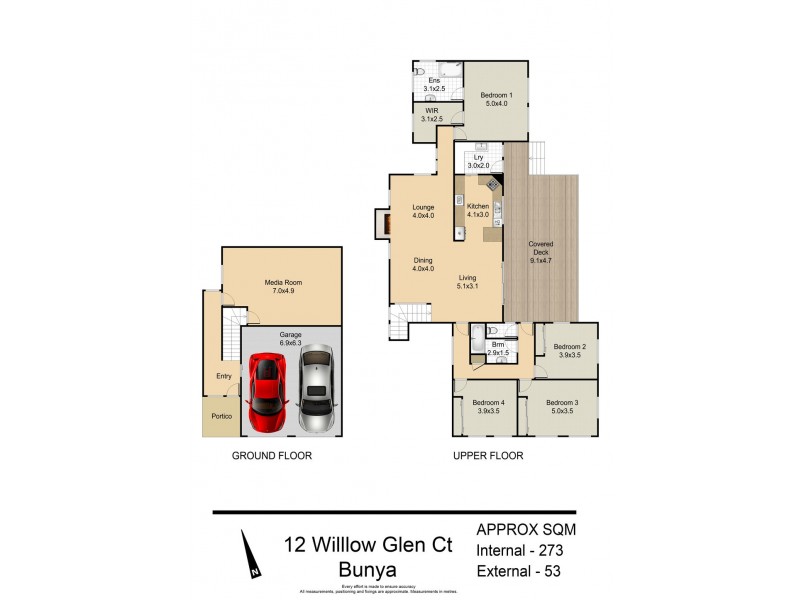 12 Willow Glen Court, Bunya QLD 4055 Floorplan