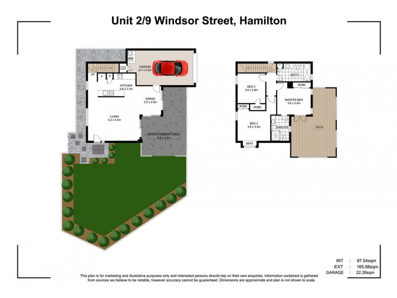 2/9 Windsor Street, Hamilton QLD 4007 Floorplan