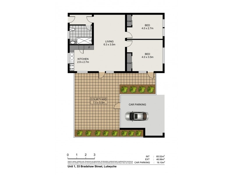 1/33 Bradshaw Street, Lutwyche QLD 4030 Floorplan