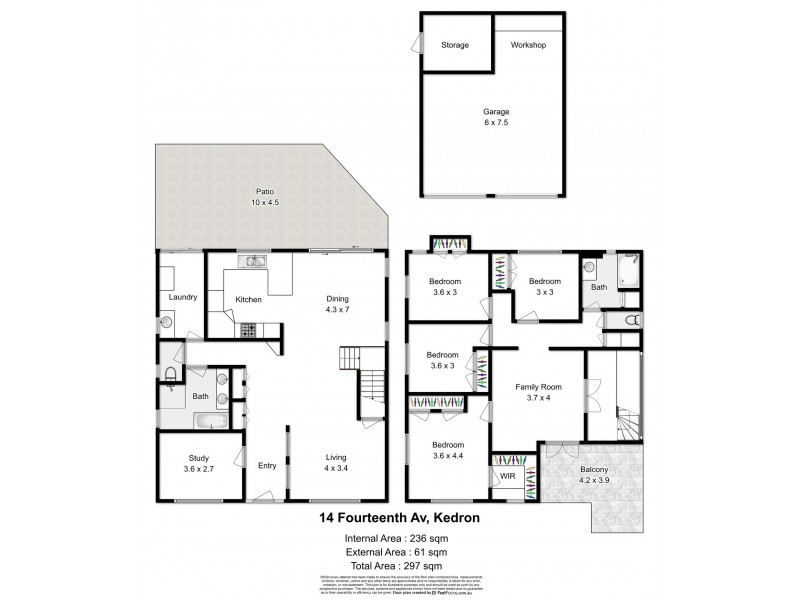 14 Fourteenth Avenue, Kedron QLD 4031 Floorplan