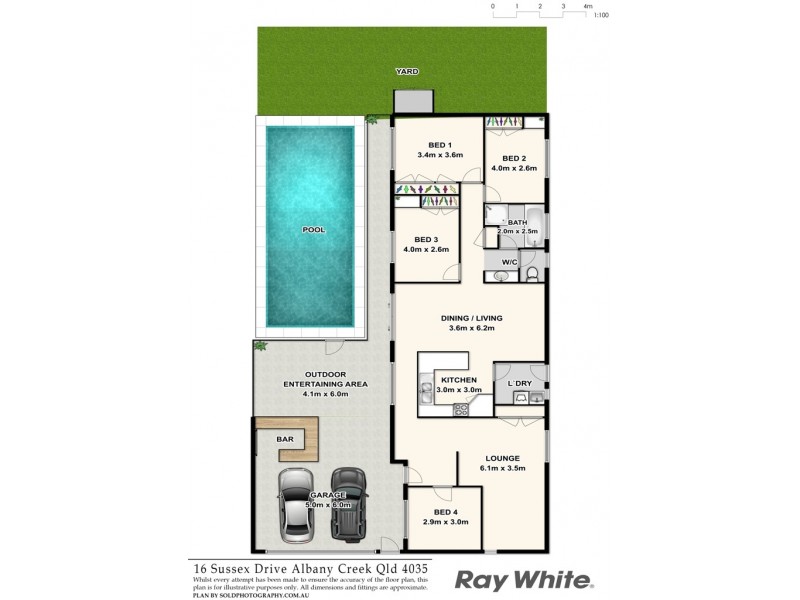 16 Sussex Drive, Albany Creek QLD 4035 Floorplan