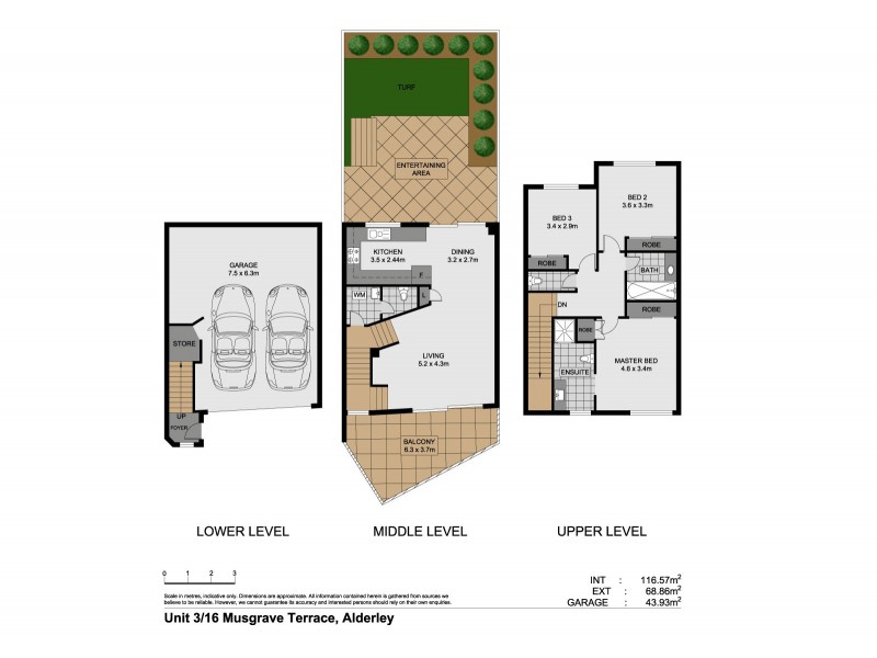 3/16 Musgrave Terrace, Alderley QLD 4051 Floorplan