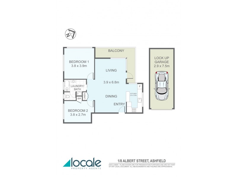 1/8 Albert Parade, Ashfield NSW 2131 Floorplan
