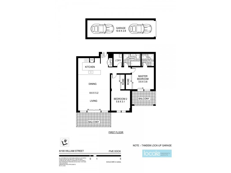 6/100 William Street, Five Dock NSW 2046 Floorplan