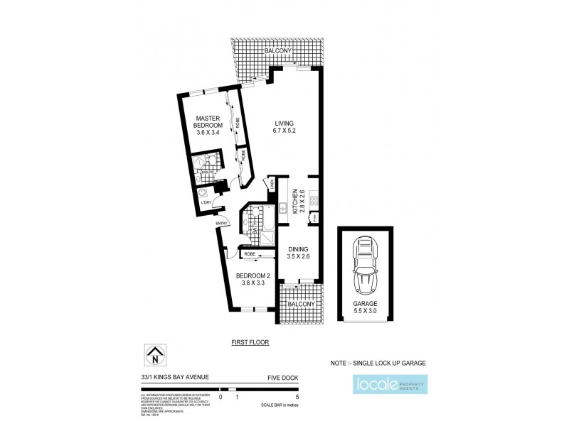 33/1 Kings Bay Avenue, Five Dock NSW 2046 Floorplan