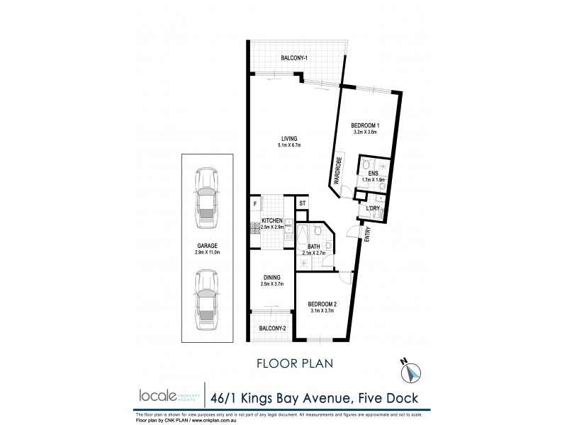 46/1 Kings Bay Avenue, Five Dock NSW 2046 Floorplan