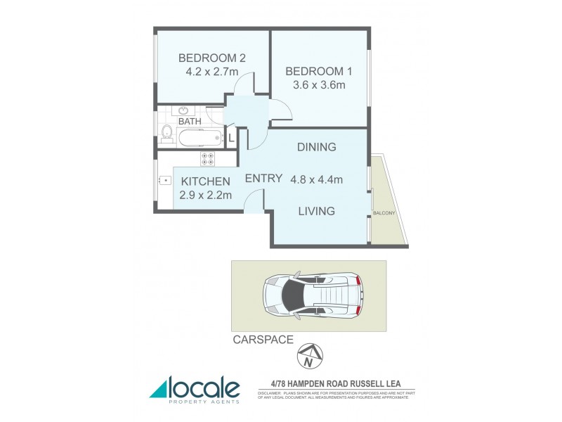 4/78 Hampden Road, Russell Lea NSW 2046 Floorplan