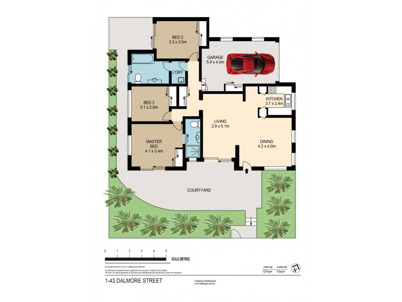 1/43 Dalmore Street, Ashgrove QLD 4060 Floorplan