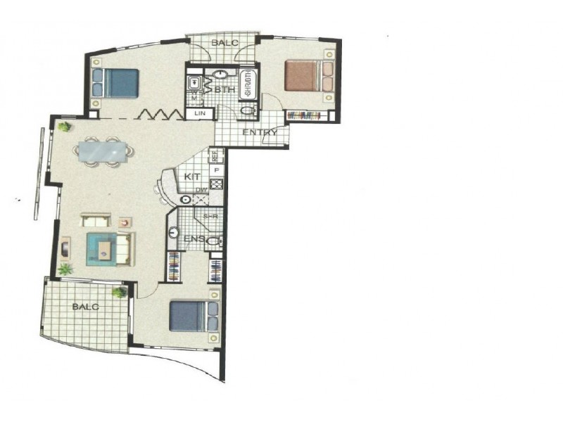 901 / 29 First Avenue, Mooloolaba QLD 4557 Floorplan