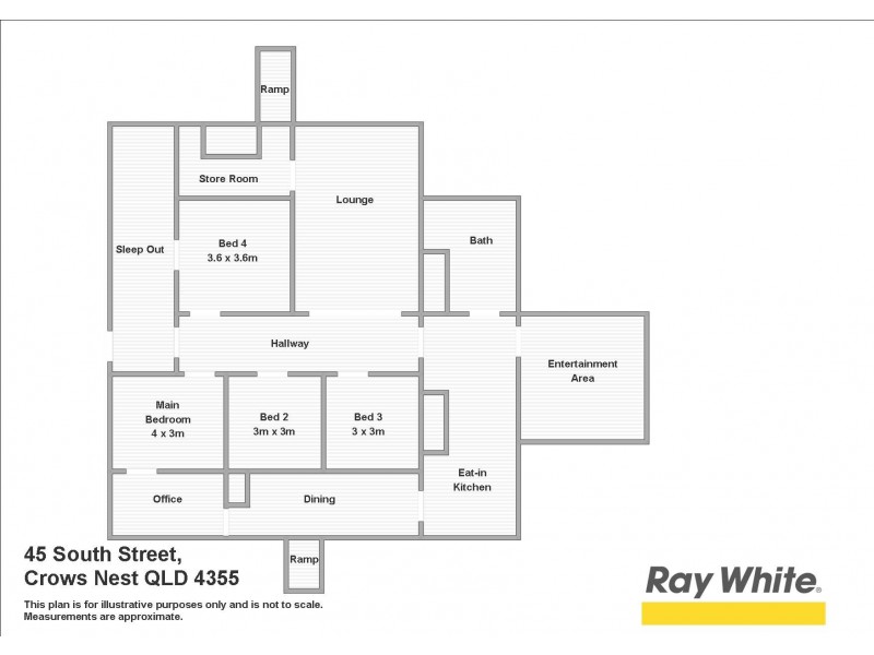 45 South Street, Crows Nest QLD 4355 Floorplan