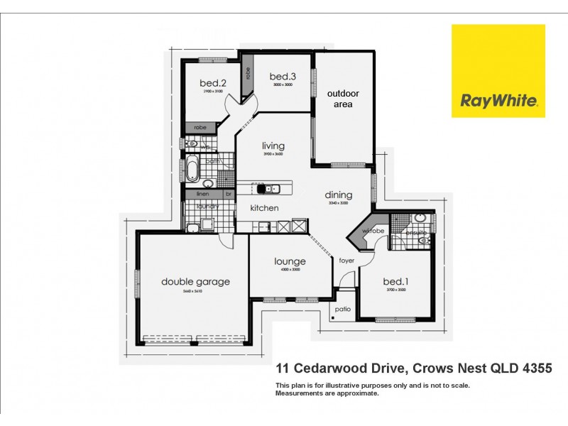 11 Cedarwood Drive, Crows Nest QLD 4355 Floorplan