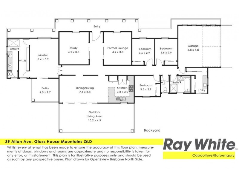 39 Allan Avenue, Glass House Mountains QLD 4518 Floorplan