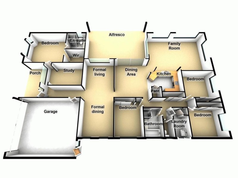 45 Duffield Crescent, Caboolture QLD 4510 Floorplan