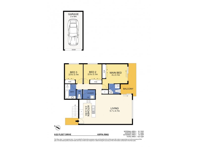 9/20-22 Fleet Drive, Kippa-ring QLD 4021 Floorplan