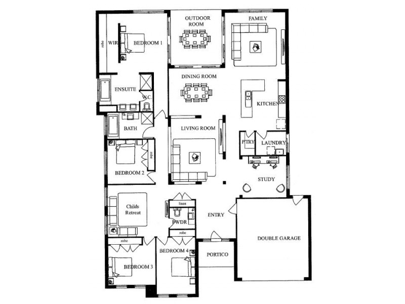 132 -134 Spinebill Drive, Greenbank QLD 4124 Floorplan