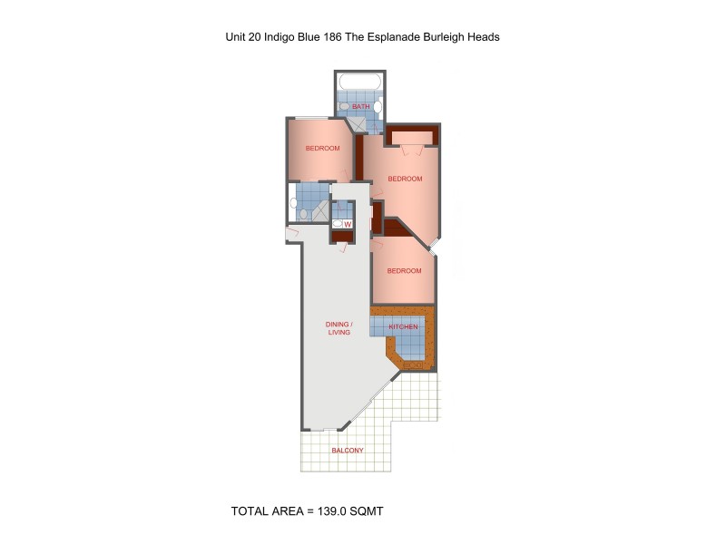 20/186 The Esplanade, Burleigh Heads QLD 4220 Floorplan