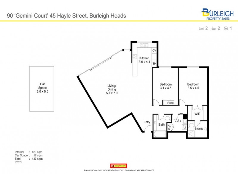 90/45 Hayle Street, Burleigh Heads QLD 4220 Floorplan