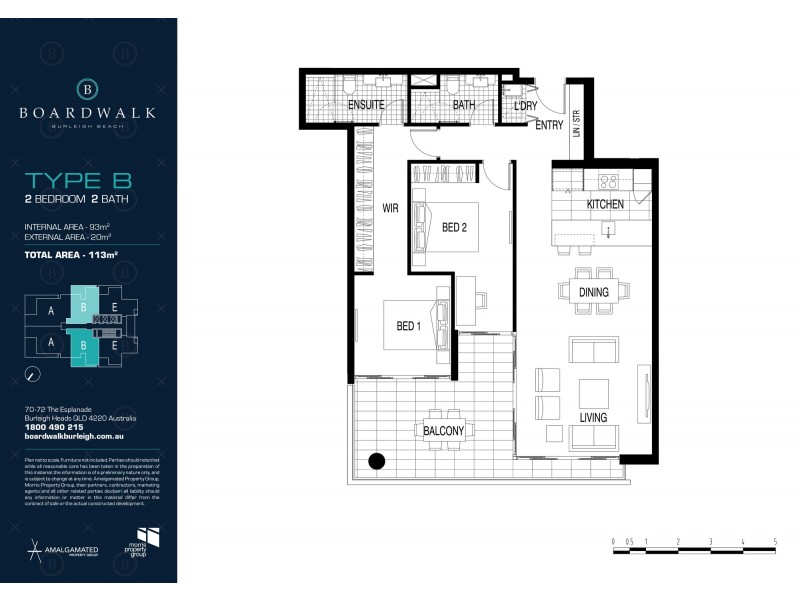 77/70-72 The Esplanade, Burleigh Heads QLD 4220 Floorplan