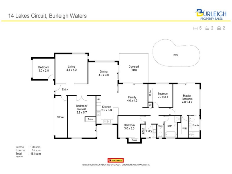 14 Lakes Circuit, Burleigh Waters QLD 4220 Floorplan