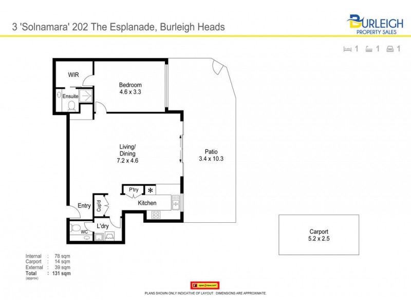 3/202 The Esplanade, Burleigh Heads QLD 4220 Floorplan