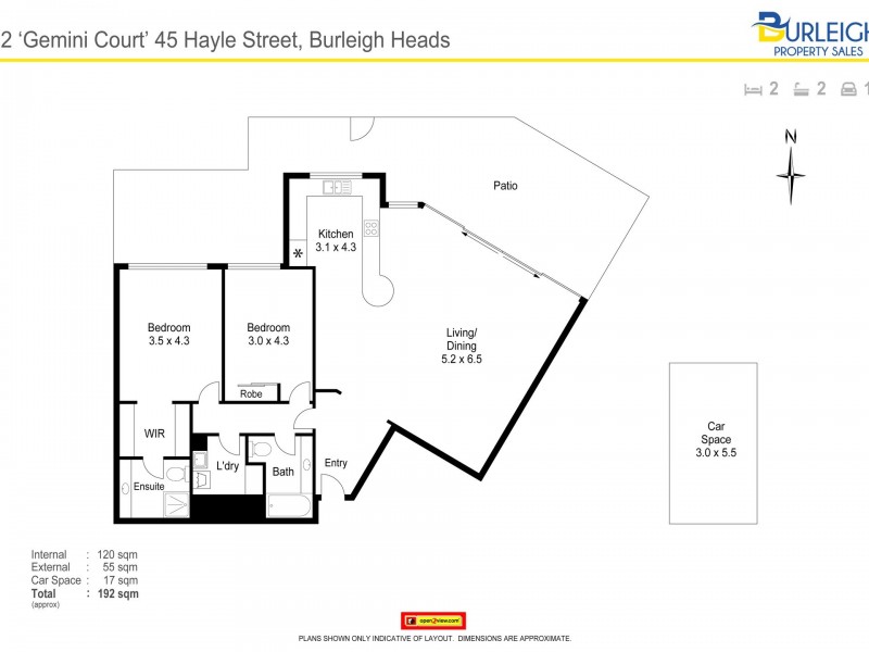 2/45 Hayle Street, Burleigh Heads QLD 4220 Floorplan