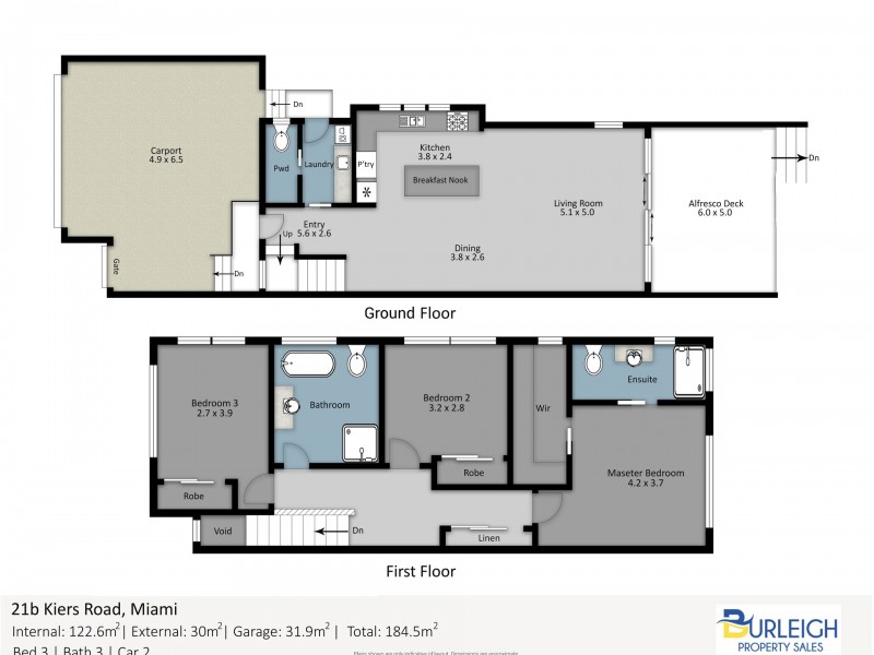 21B Kiers Road, Miami QLD 4220 Floorplan