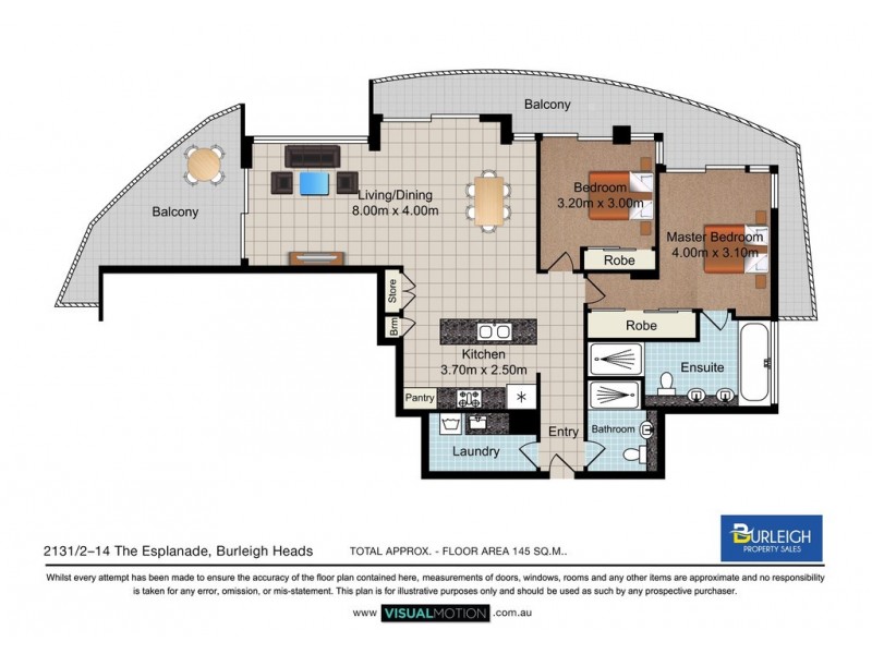 2131/2 The Esplanade, Burleigh Heads QLD 4220 Floorplan