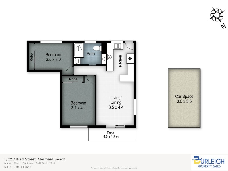 1/22 Alfred Street, Mermaid Beach QLD 4218 Floorplan