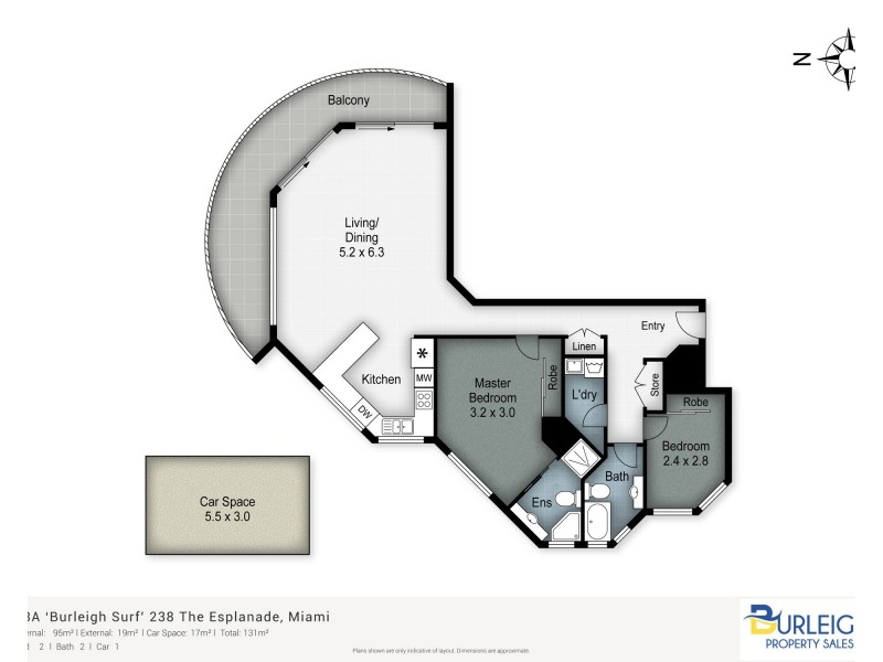 13/238 The Esplanade, Miami QLD 4220 Floorplan