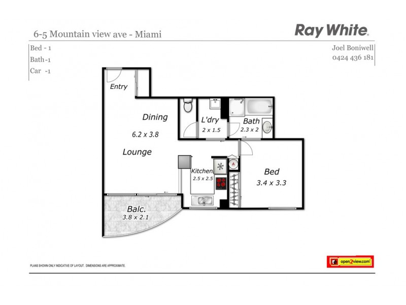 6/5 Mountain View Avenue, Miami QLD 4220 Floorplan