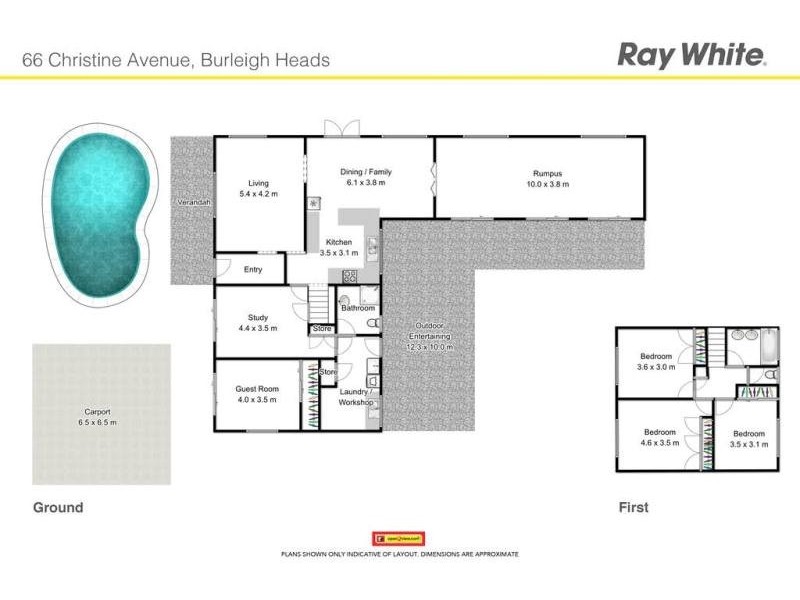 66 Christine Avenue, Burleigh Waters QLD 4220 Floorplan