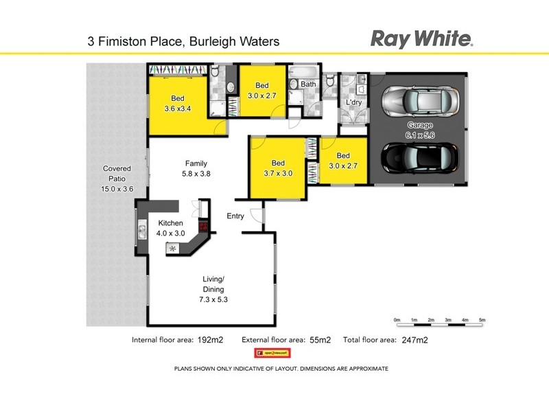 3 Fimiston Place, Burleigh Waters QLD 4220 Floorplan