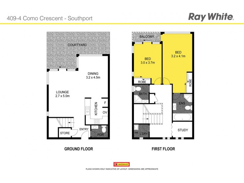 409/4 Como Crescent, Southport QLD 4215 Floorplan