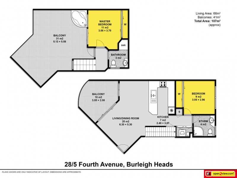 28/5 Fourth Avenue, Burleigh Heads QLD 4220 Floorplan