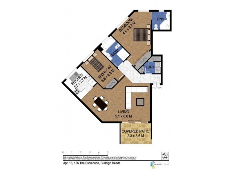 15/136 The Esplanade, Burleigh Heads QLD 4220 Floorplan