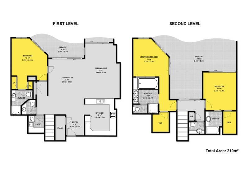 1172/33 Alexandra Avenue, Broadbeach QLD 4218 Floorplan