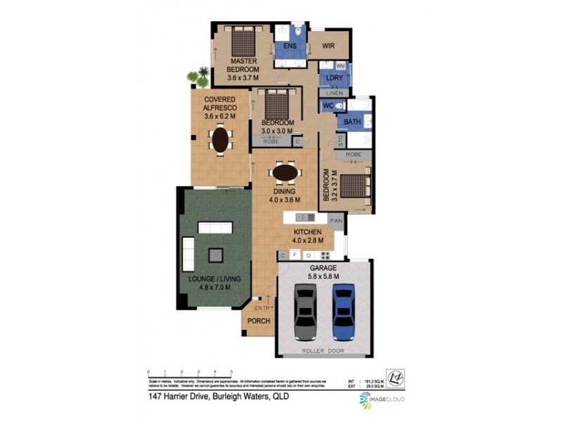 147 Harrier Drive, Burleigh Waters QLD 4220 Floorplan