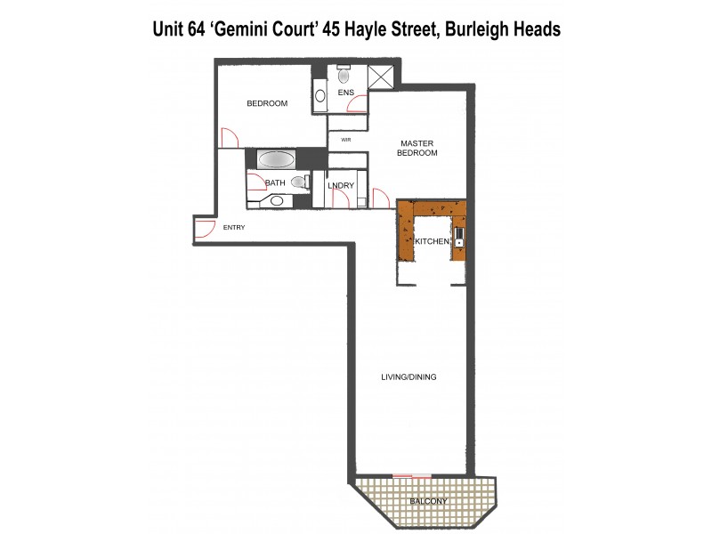 64/45 Hayle Street, Burleigh Heads QLD 4220 Floorplan