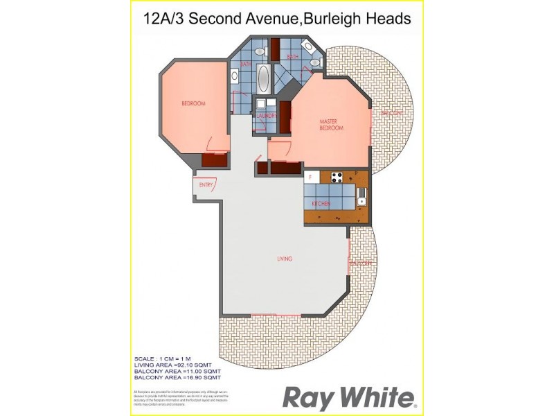 12A/3 Second Avenue, Burleigh Heads QLD 4220 Floorplan