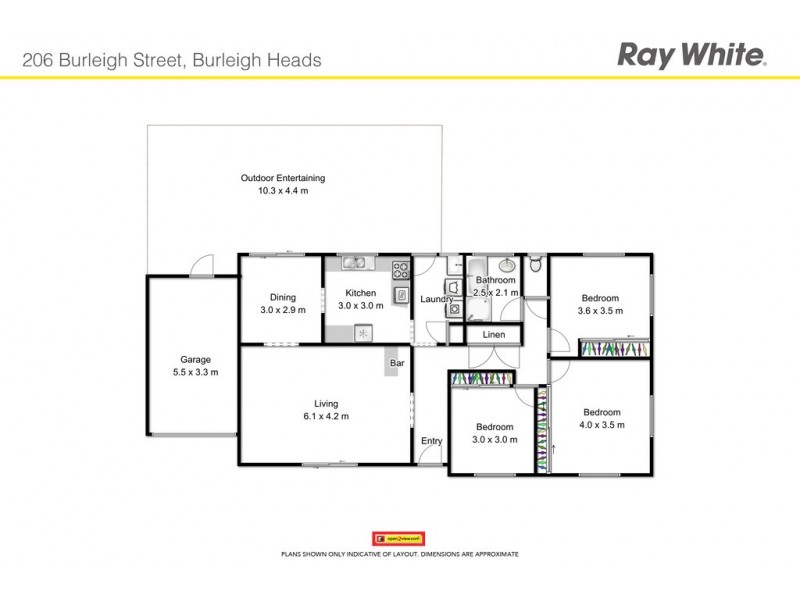 206 Burleigh Street, Burleigh Waters QLD 4220 Floorplan