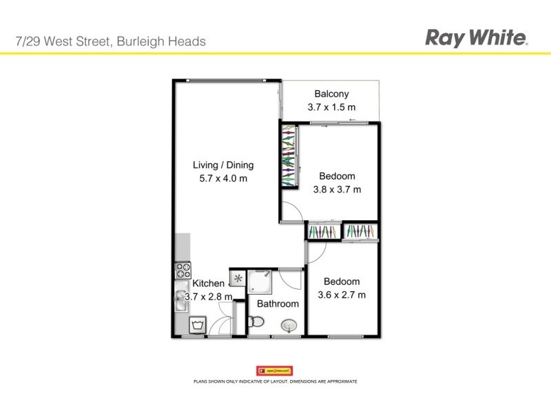 7/29 West Street, Burleigh Heads QLD 4220 Floorplan