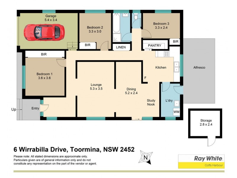 6 Wirrabilla Drive, Toormina NSW 2452 Floorplan